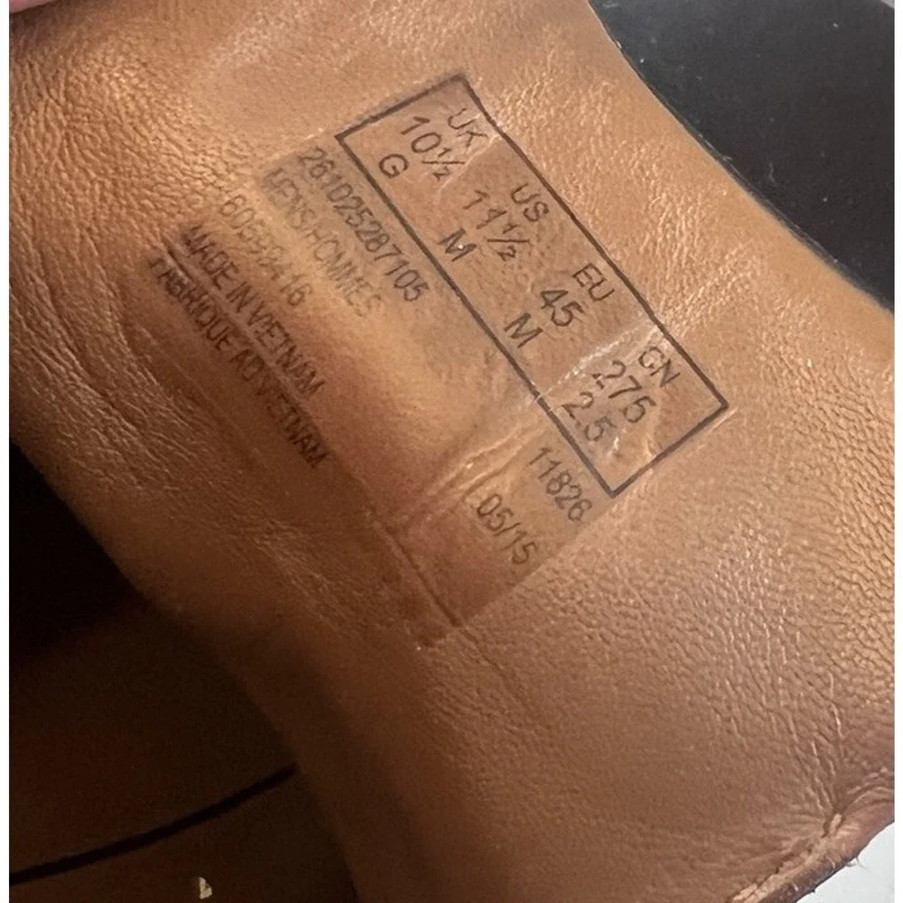 Clarks Stratton Limit Chukka Ankle Boots Lace Up Brown Leather Men Size 11.5